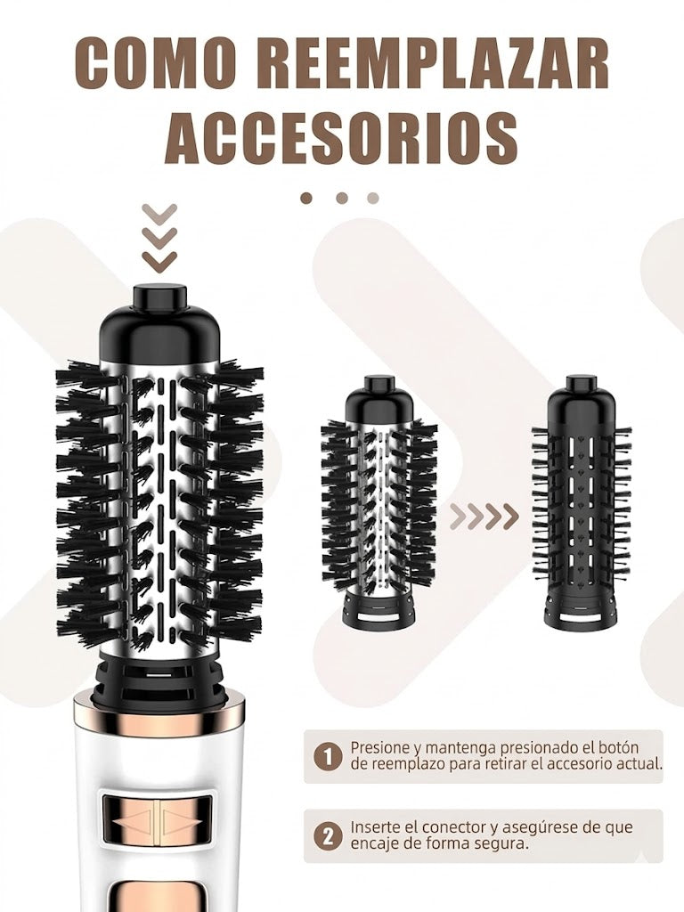 Cepillo Secador Alisador Giratorio