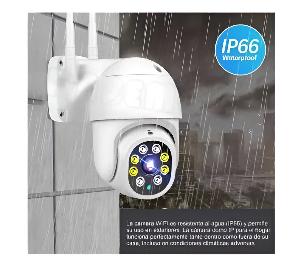 Cámara Robotica Exterior V380 Wifi Colo