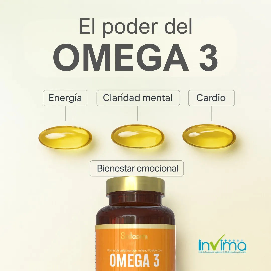 Omega 3 Satoomi 100 cápsulas - Suplemento premium